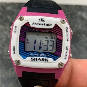 Shark Classic Freestyle Watch Pink and white
